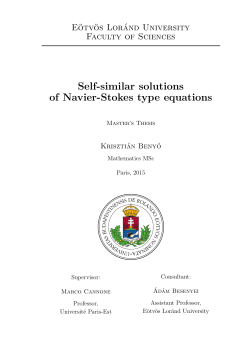 Self-similar solutions of Navier