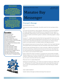 Manatee Bay Messenger - Manatee Bay Elementary