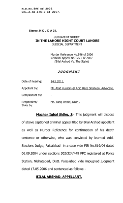 judgment - Lahore High Court