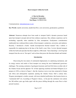 Heat transport within the Earth J. Marvin Herndon Transdyne