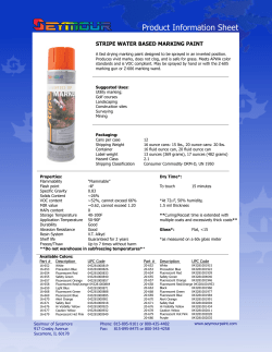 Seymour Yellow Marking Paint Label