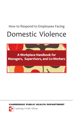 How to Respond to Employees Facing Domestic Violence
