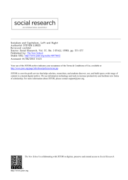 Socialism and Capitalism, Left and Right - Steven