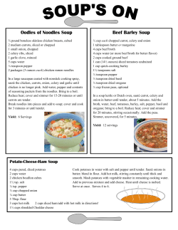 Soups - Mayville Gun Club