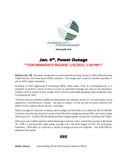 Jan. 4th, Power Outage - Johnson City Power Board