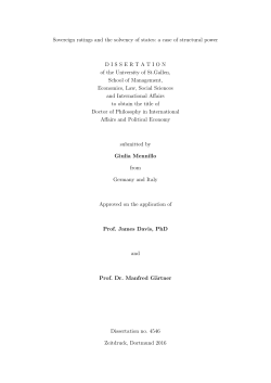 Sovereign ratings and the solvency of states