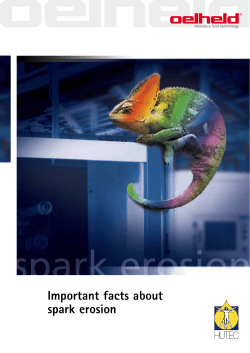 Important facts about spark erosion