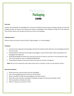 Packaging Discussion Guide