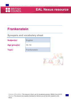 Frankenstein EAL Nexus resource