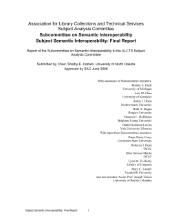 Subject Semantic Interoperability