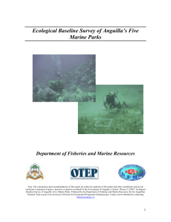 Ecological Baseline Survey of Anguilla`s Five Marine Parks