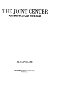 Read “The Joint Center: Portrait of a Black Think Tank,”
