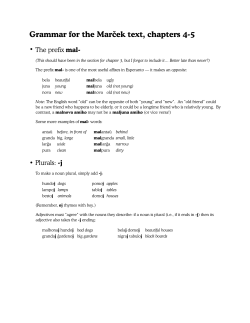 this week`s grammar handout