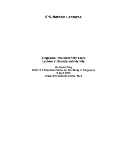 IPS-Nathan Lectures - Singapore Management University