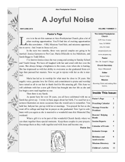 May.June 2016 - Atco United Presbyterian Church