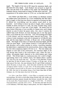 depth. The length of the loch is 298 times the maximum depth, and