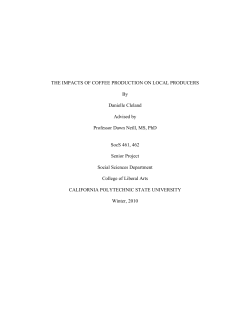 The Impacts of Coffee Production on Local Producers
