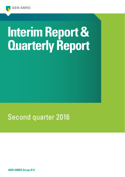 ABN AMRO Quarterly Report 2016 Q2