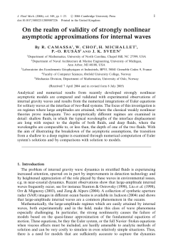 On the realm of validity of strongly nonlinear asymptotic