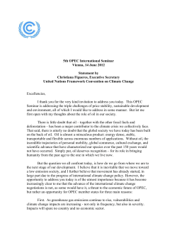 Statement 5th OPEC International Seminar
