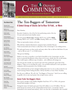 The Ten-Baggers of Tomorrow