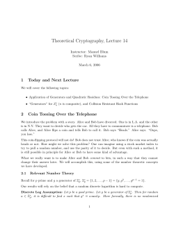 Square Roots and Coin Flipping Over the Telephone