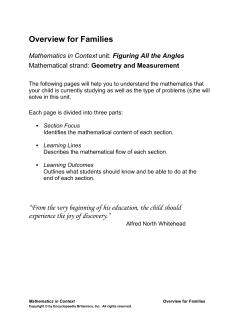 Figuring All the Angles - Mathematics in Context