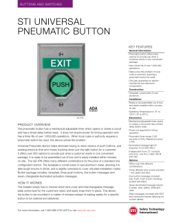 STI UNIVErSAL PNEUMATIC BUTTON - STI