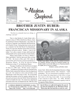 Brother Justin.pmd - Diocese of Fairbanks