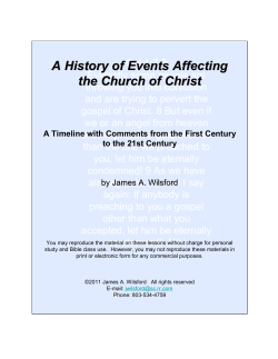 The Coming of the Christ and the Founding of His