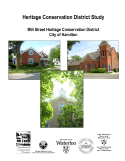 Mill Street Heritage Conservation District