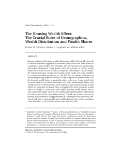 The Housing Wealth Effect: The Crucial Roles of Demographics