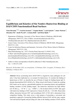 Equilibrium and Kinetics of Sin Nombre Hantavirus Binding at DAF
