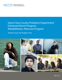 Santa Clara County Probation Department Enhanced Ranch Program