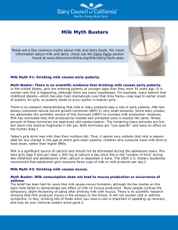 Milk Myth Busters
