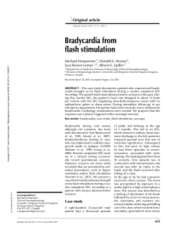 Bradycardia from flash stimulation