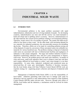 industrial solid waste