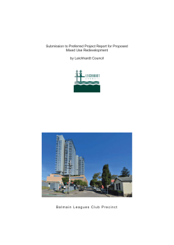 Leichhardt Council`s Submission