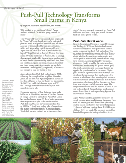 Push-Pull Technology Transforms Small Farms in Kenya