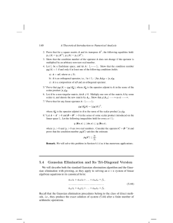 Section 5.4. Gaussian Elimination and Its Tri