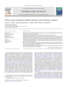 Positive social-comparative feedback enhances motor learning in