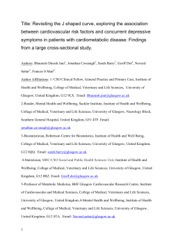 Title: Revisiting the J shaped curve, exploring the