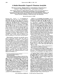 A Stable Bimetallic Copper(1) Titanium Acetylide