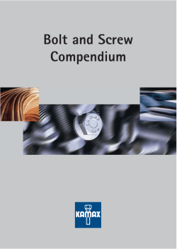 Bolt and Screw Compendium - KAMAX