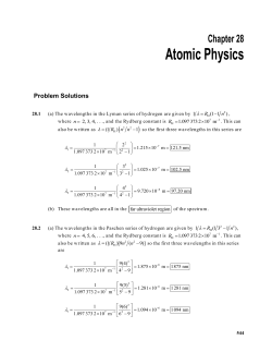 Chapter 28 Solutions - Mosinee School District