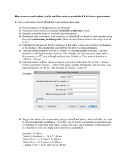How to create multi-talker babble and filter noise to match the LTAS
