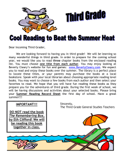 IMPORTANT!!! DO NOT read the book The Remembering Box, by