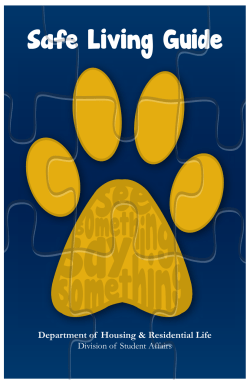 Safe Living Guide - FIU Student Affairs