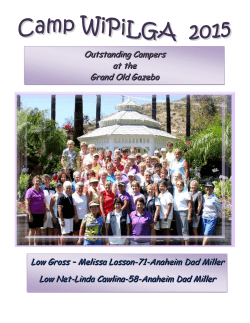 Outstanding Campers at the Grand Old Gazebo Low Gross