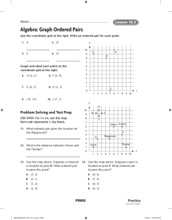 Algebra: Graph Ordered Pairs